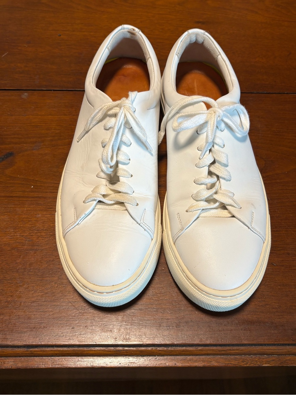 Wolf & Shepherd Men’s Glider Sneakers Leather White Size 9.5 D Style 10695